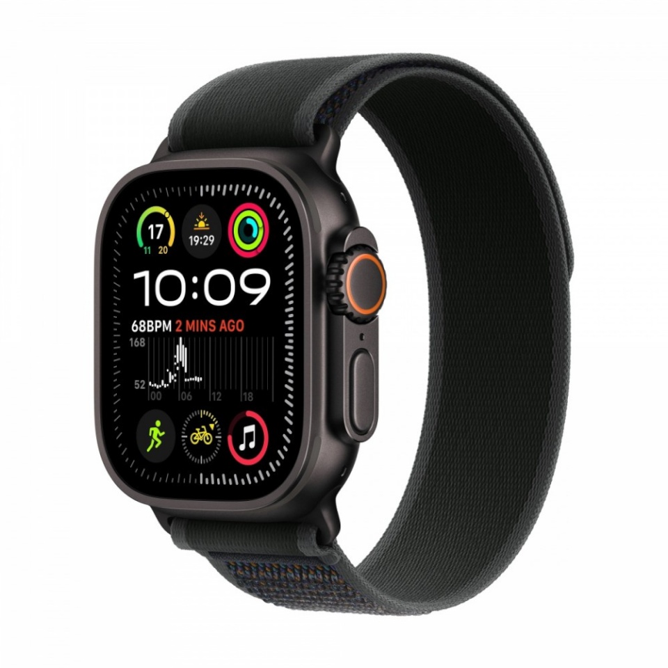 Apple nutikell Watch Ultra 2 GPS + Cellular 49 mm Black Titanium Case with Black Trail Loop - S/M
