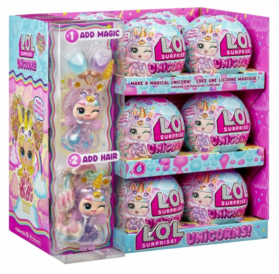 Mga mängunukk Doll L.O.L. Surprise Unicorn Display 12 pcs