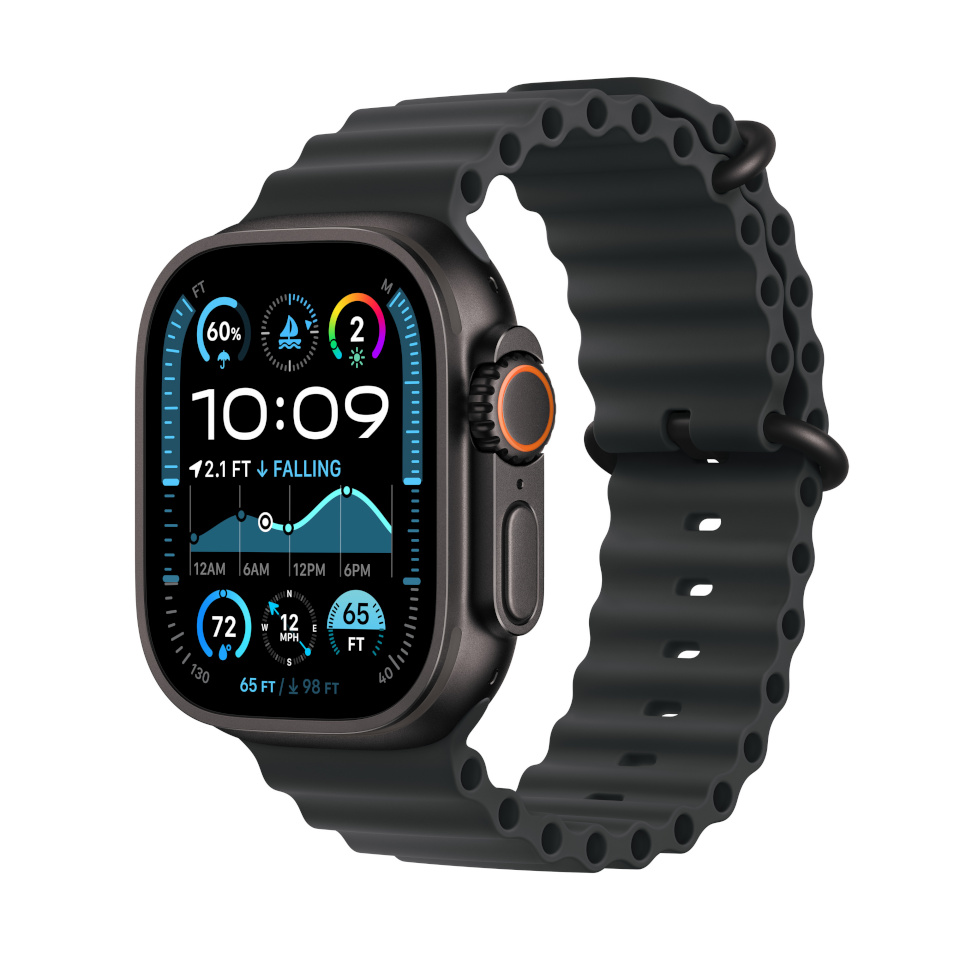 Apple Watch Ultra 2 GPS + Cellular 49mm Black Titanium Case with Black Ocean Band, must