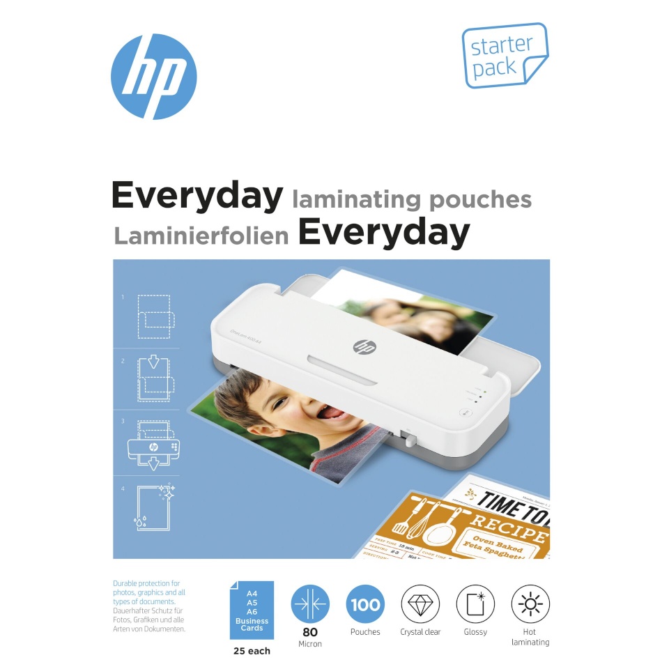 HP lamineerimiskile Everyday Laminating Foils 80 Micron