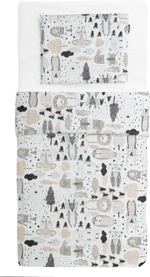 Familon voodipesukomplekt beebidele Kaverit Organic, kaakao