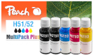 Peach tindikassett HP CISS GT51/52 MultiPack Plus remanufactured