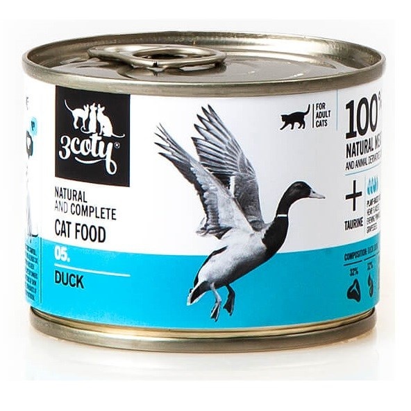 3coty kassitoit 180. Duck - Wet Cat Food- 180g