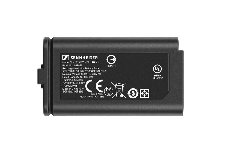 Sennheiser BA70 liitiumioonaku EW-D jaoks