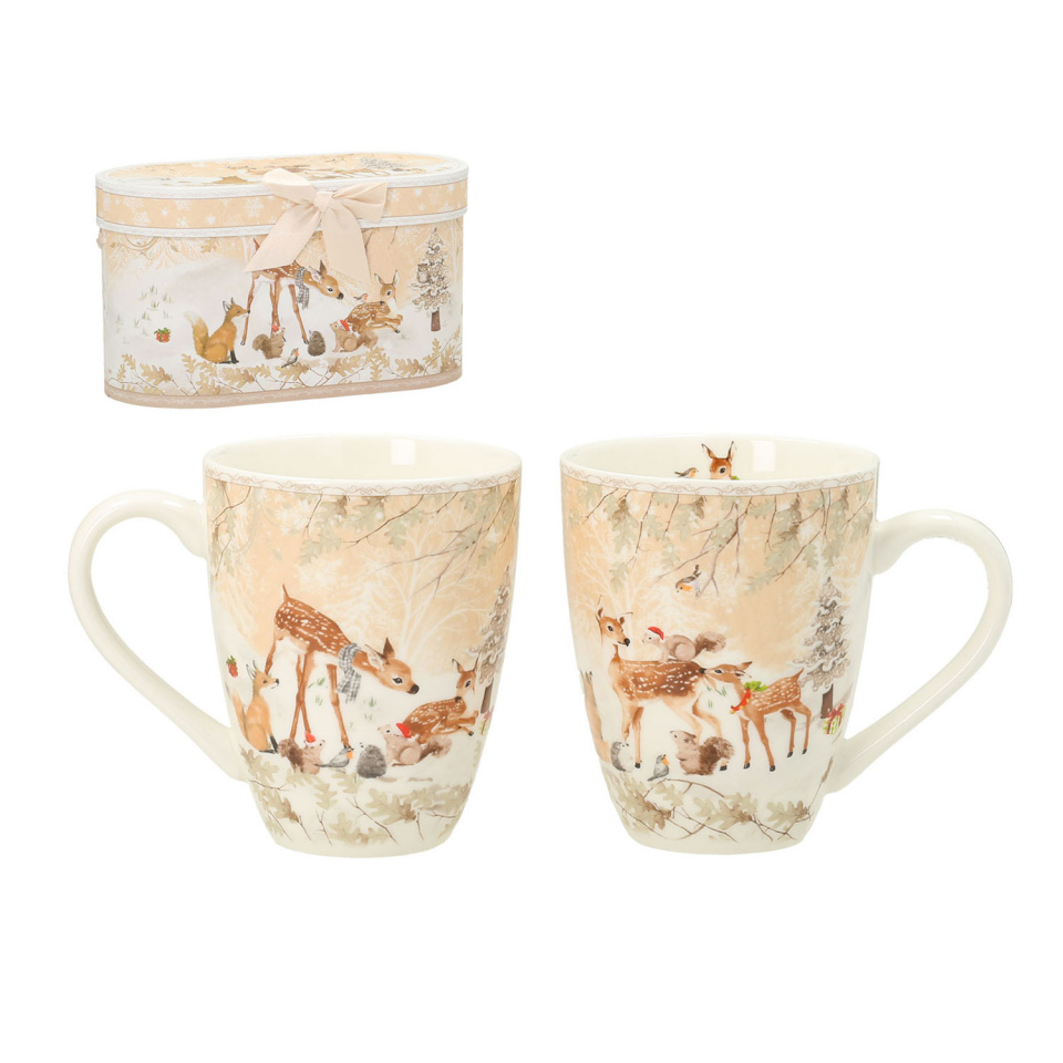 H4Y kruusid Mia Deer, 10,5cm, 340ml, 2tk