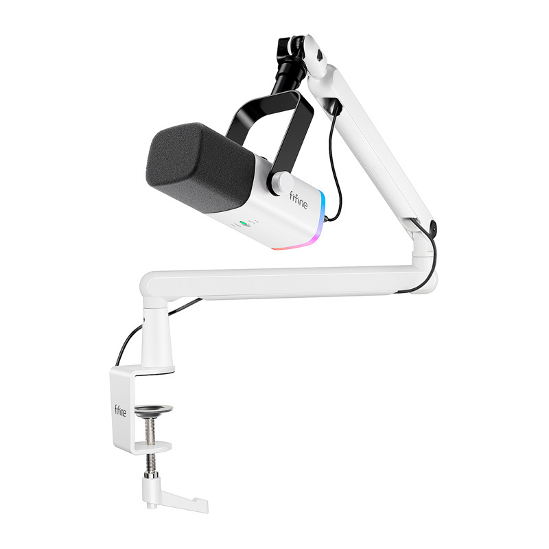 Fifine TAM8W dynamic microphone (valge)