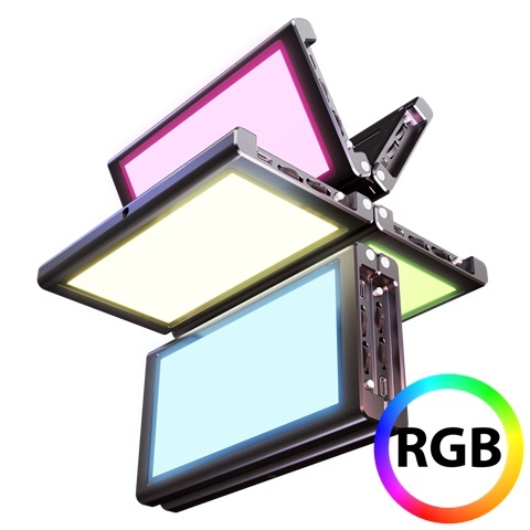 Falcon Eyes stuudiovalgus RGB LED Lamp PockeLite F7 Fold