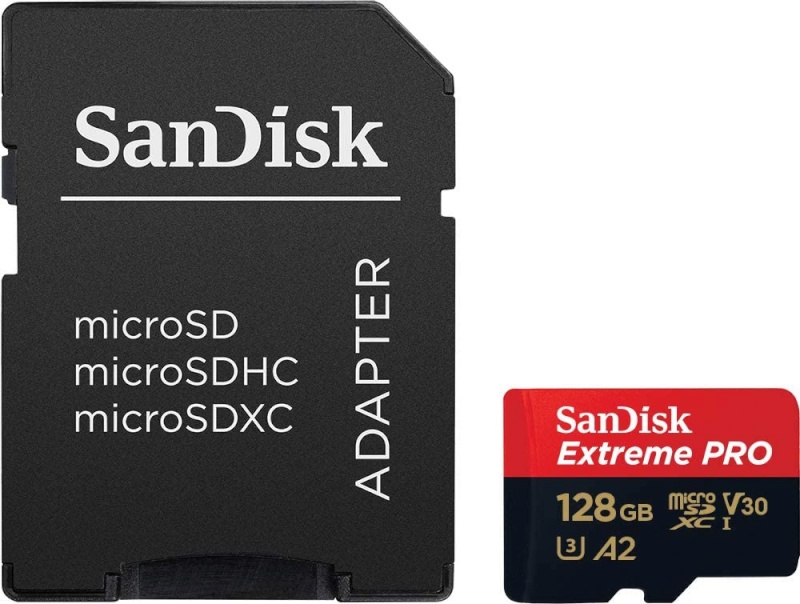 SanDisk mälukaart microSDXC Extreme Pro 128GB A2 200MB/s + adapter