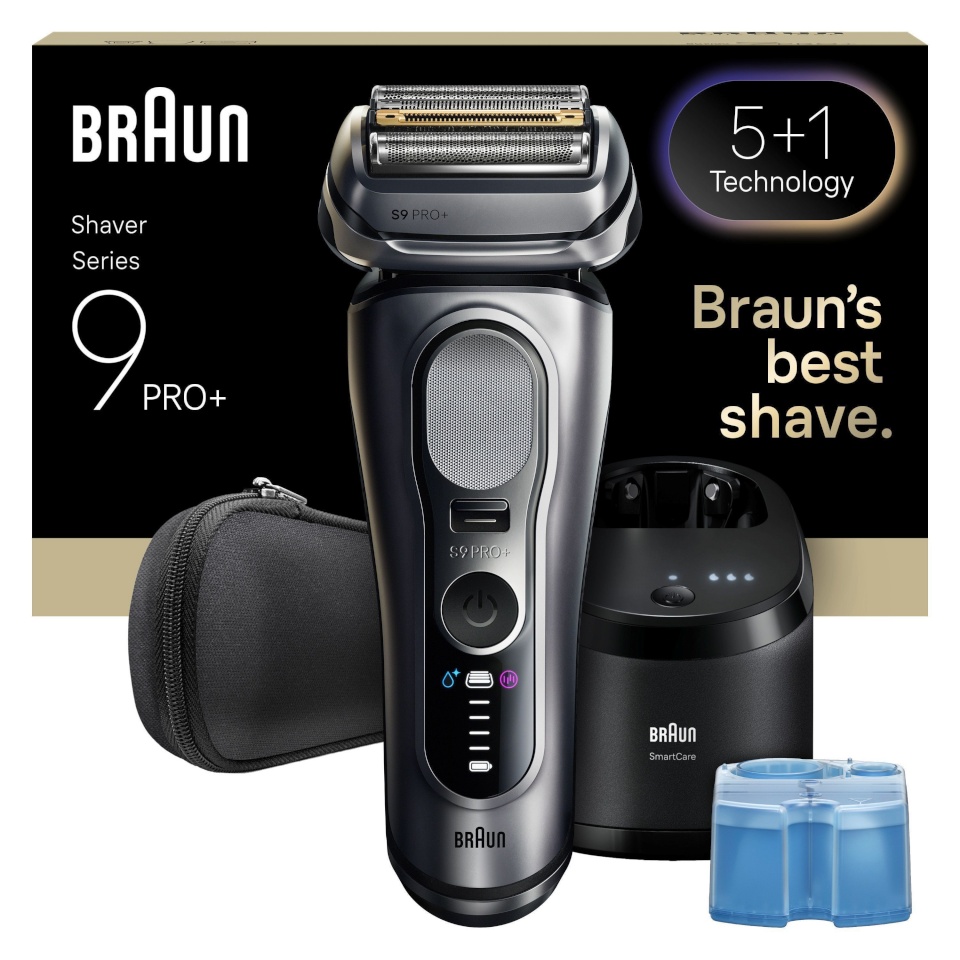 Braun pardel Series 9 PRO+ 9667CC Wet & Dry Pro SensoAdapt Shaver with SmartCare Station, hõbedane