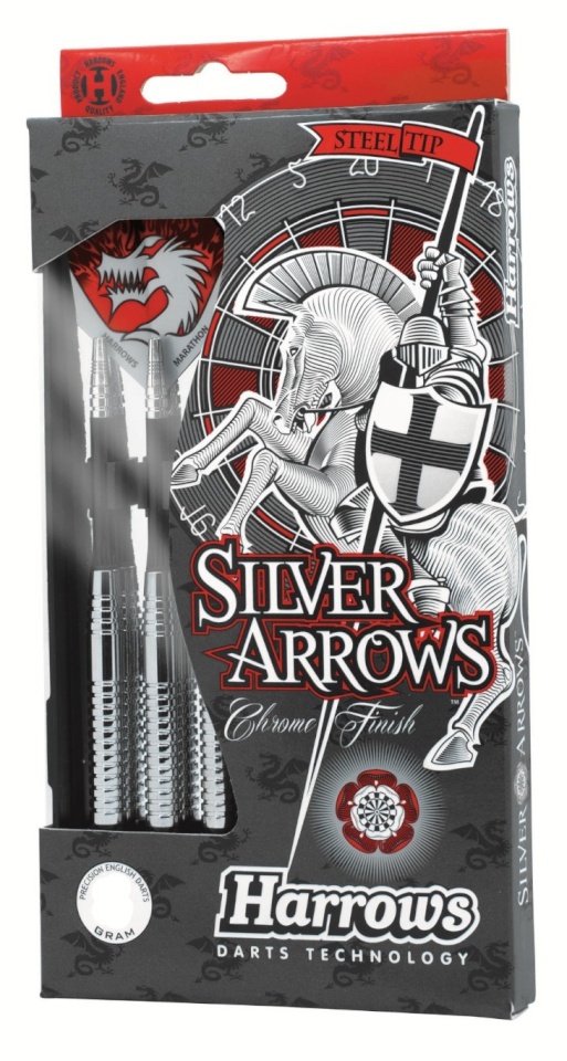 Harrows nooled Steeltip hõbedane ARROWS 3x26gR