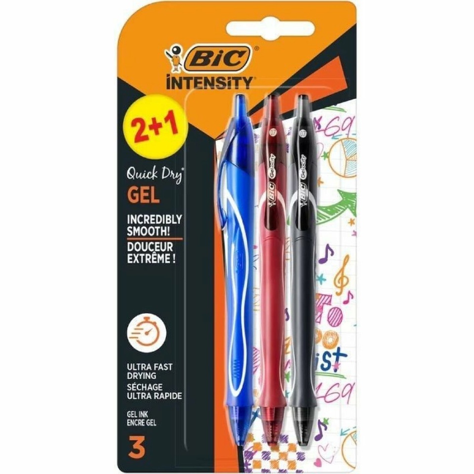 Bic Biro pastapliiatsite komplekt Gelocity Quick Dry 972035
