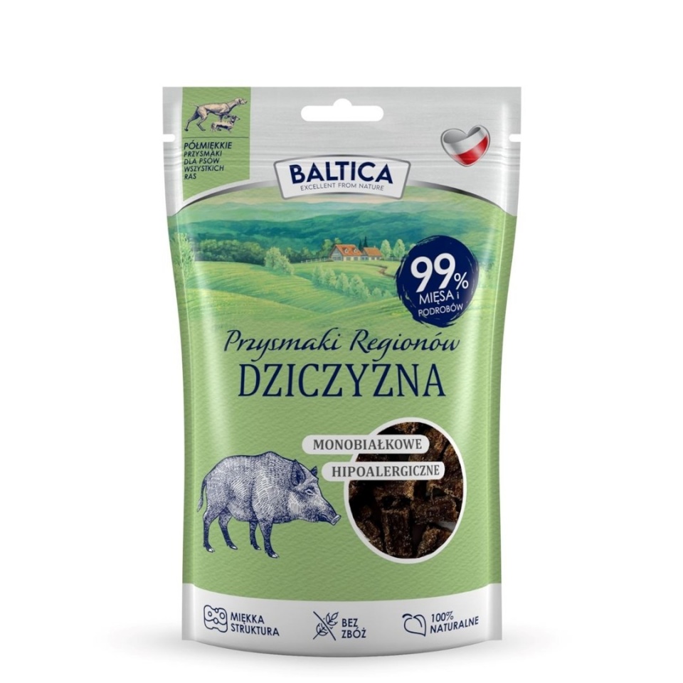 Baltica maius koerale Przysmaki regionów Monoprotein Venison - Dog treat - 80 g