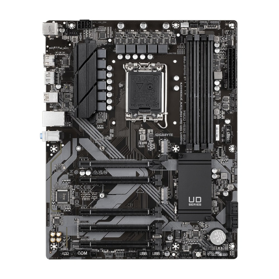 Gigabyte emaplaat B760 DS3H DDR4, Intel, LGA1700, DDR4, ATX