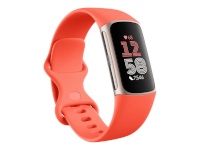 Fitbit aktiivsusmonitor Charge 6 Smart Watches, Coral, Champagne kuldne Aluminum