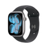 Apple Watch Series 11 (GPS) 46mm kosmosehall alumiiniumkorpus musta sportrihmaga, M/L