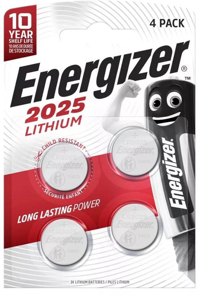 Energizer patarei Energizer Lithium CR2025 BP4