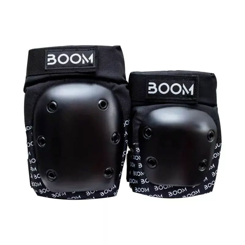 Boom kaitsmed Basic Double Pad Set, mustad, suurus XS