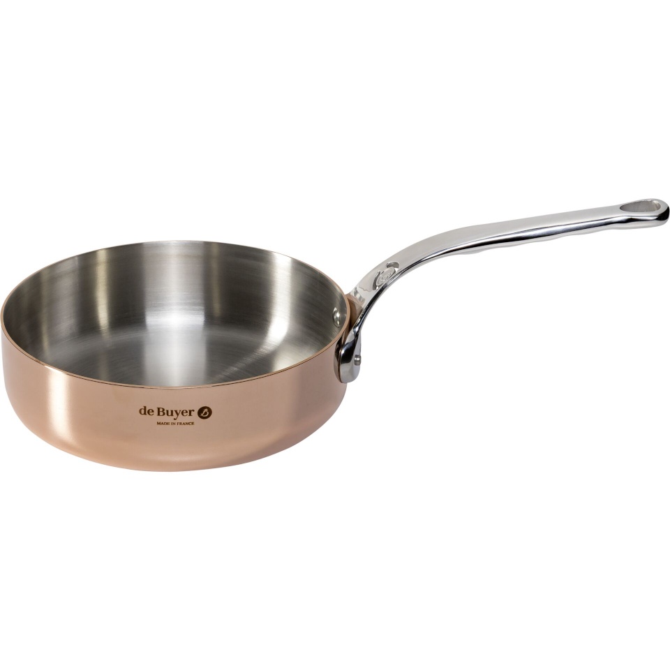 De Buyer pann Prima Matera Sauté Pan copper/steel. 20cm straight induction