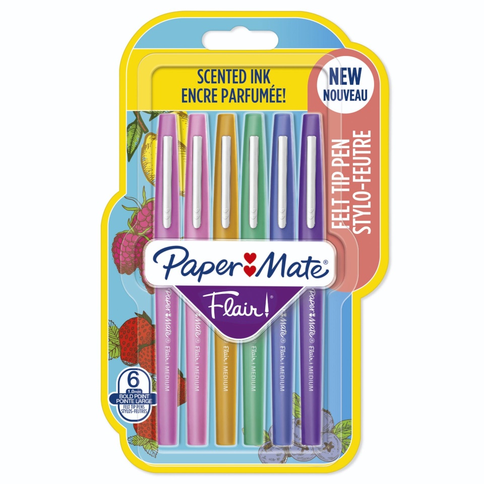 Paper Mate viltpliiatsid 1x6 Flair Pens Scented M
