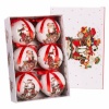 BGB Christmas Kuuseehted punane Mitmevärviline Paber Polyfoam 7,5 x 7,5 x 7,5 cm (6 Ühikut)