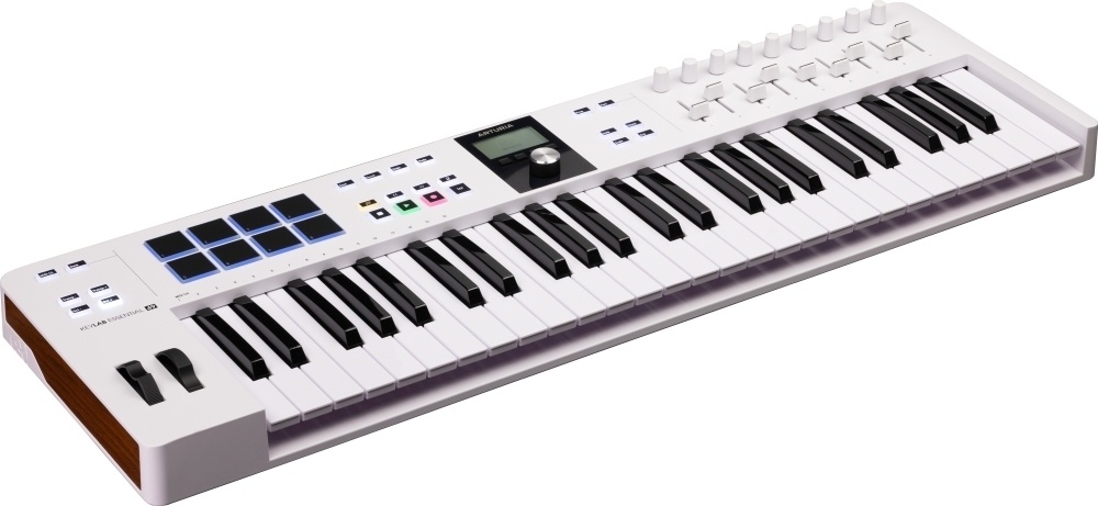 Arturia süntesaator Keylab Essential 49 Mk3 MIDI kontroller, valge