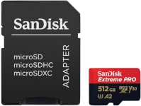 SanDisk mälukaart microSDXC Extreme Pro 512GB A2 200MB/s + adapter