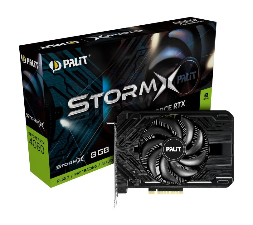 Palit videokaart GeForce RTX 4060 StormX 8GB GDDR6 128bit