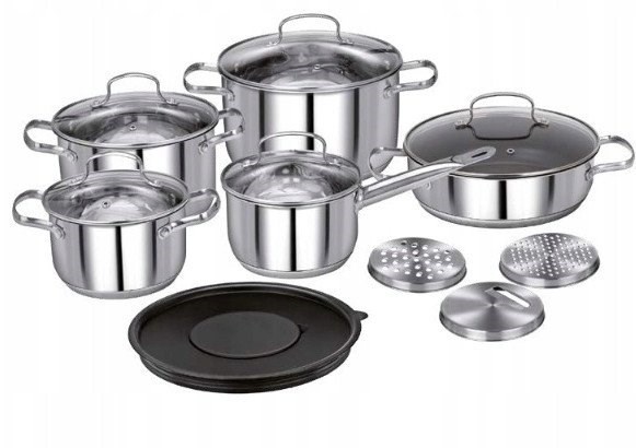 Smile 14-piece cookware set MGK-22 with cutting board set