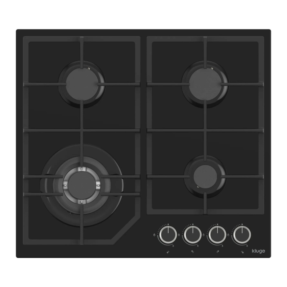 Kluge gaasipliidiplaat KPG6030BG Gas Hob, must