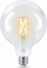 WiZ nutipirn Globe, E27, läbipaistev klaas, reguleeritav, Wi-Fi, 2700-6500K, 806lm, 12,5cm