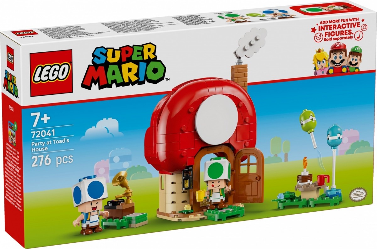 LEGO klotsid 72041 Super Mario Party beim Toad-Haus