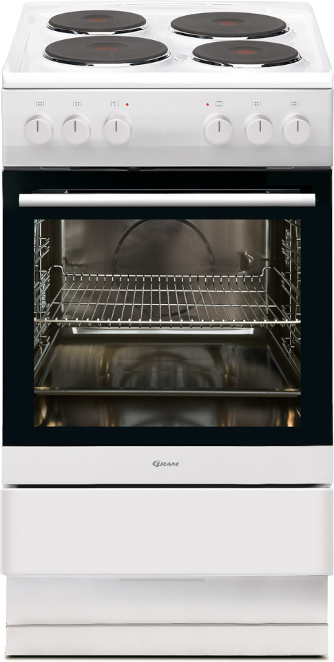 Gram eraldiseisev pliit EKM 3500-91 Cast Iron Stove, valge