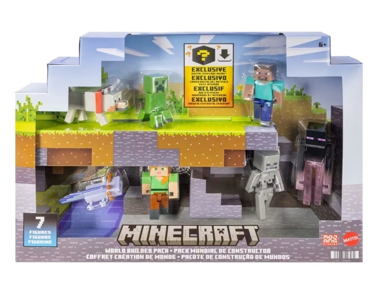 Mattel mängufiguur Set figurek Minecraft World Builders