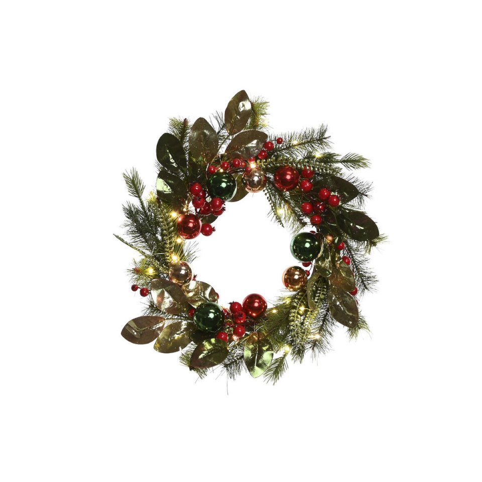 Home Esprit Jõulupärg Home ESPRIT punane roheline PVC 50 x 15 x 50 cm