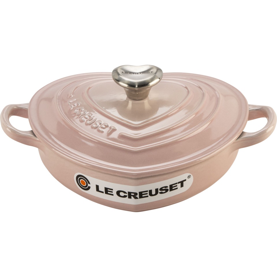 Le Creuset Gourmet-Profitopf Herz 20 cm Shell roosa