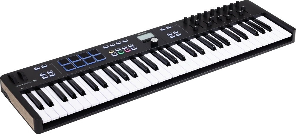 Arturia süntesaator Keylab Essential 61 Mk3 MIDI kontroller, must