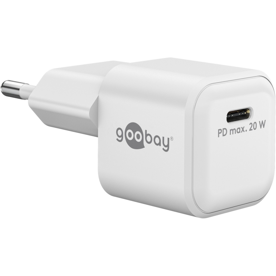 Goobay 20 W USB-C PD GaN Fast Charger Nano | USB-C
