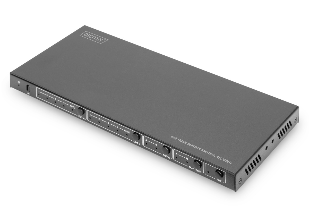 Digitus | 4x2 HDMI Matrix Switch, 4K/60Hz | DS-55509