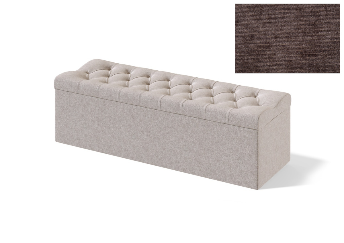 Sleepwell jalutsikast kontinentaalvoodile RED/BLACK SOLHALL, 120x47x50cm, BOLSHOI pruun