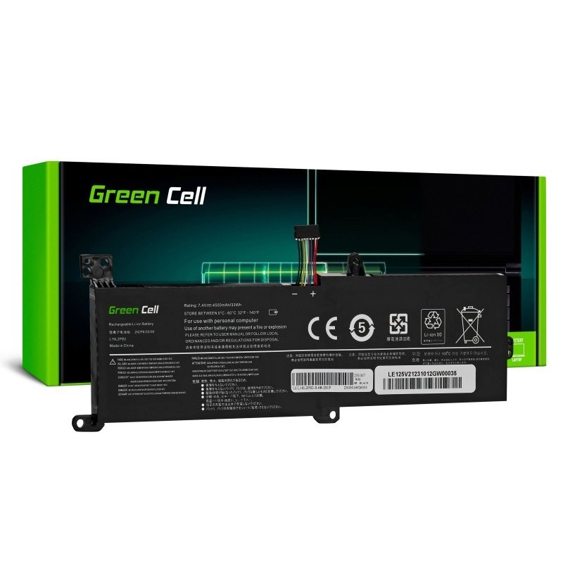Green Cell sülearvuti aku L16C2PB2 L16M2PB1 7.4V 4500mAh for Lenovo IdeaPad 3 320-15