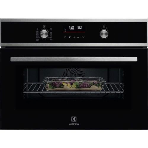 Electrolux kompaktne integreeritav ahi EVL6E49X-mikrolaineahi,, H 45 cm, must/roostevaba-teras