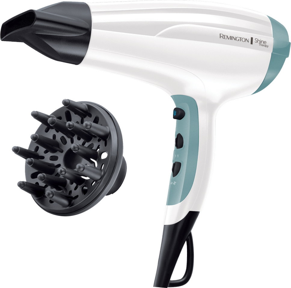 Remington föön D5216 Shine Therapy Hair Dryer, valge
