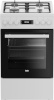 Beko pliit BEKO | FSM51339DWDS | Hob type Gas | Oven type Electric | valge | Width 50 cm | Grilling | LED | Depth 60 cm | 60 L