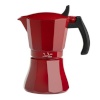 JATA Itaalia kohvikann Cafetera de inducción roja vulcano punane Alumiinium