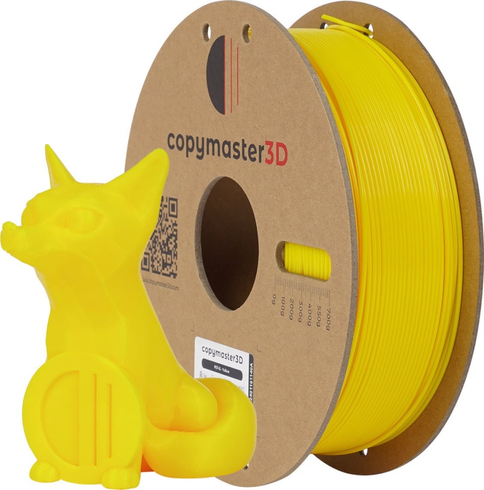 Copymaster3D PET-G 3D printer niit, 1,75 mm, kollane