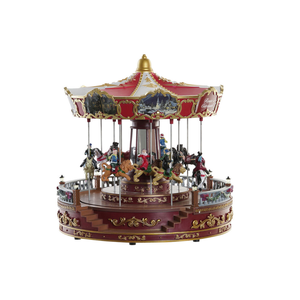 Dkd Home Decor jõuluehe DKD Home Decor Liikumi LED Kerge Muusikaline Vaik PVC (30 x 30 x 30 cm)