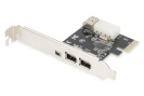 Digitus Digitus IEEE 1394a Interface Card, PCI express, 4 Port 1x ext. 1394mini, 2x ext./1x int. 1394a Ports DS-30201-5