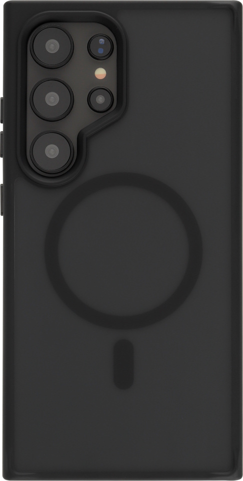 FoneKit kaitseümbris Magnetic Soft Touch, Samsung Galaxy S24 Ultra, must/hall