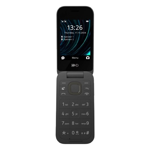 Hmd mobiiltelefon HMD 2660 FLIP 4G TA-1711 DS must Black