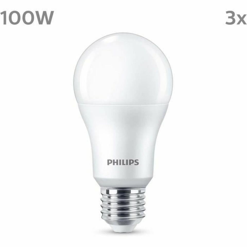 Philips LED pirn A67 valge E 100 W E27 3tk (4000 K)